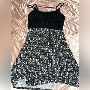 Black and white dress